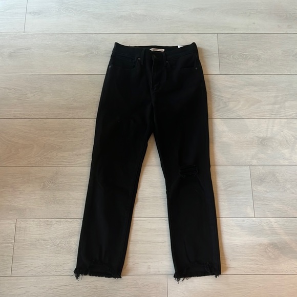 Levi's Denim - Levi’s 724 High Rise Straight Crop Raw Hem Jean